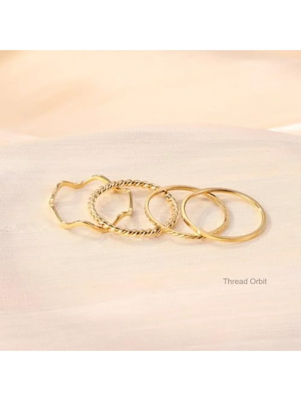 7 Pcs 1MM Stainless Steel Stackable Rings Set Size 5-11 Simple Plain Knuckle